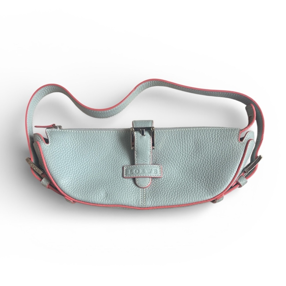 Loewe Women's Pastel Blue and Coral Shoulder Bag